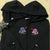 Custom Embroidered Roman Numeral Hoodies for Couples, Cute Alien Duo Matching Date Hoodie