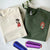 Custom Embroidered Sweatshirts for Couples, Matching Cartoon Inspired Couple Crewneck, Cute Anniversary Gift