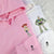 Custom Matching Hoodies for Couples, Sweet Valentine Cartoon Embroidery Design