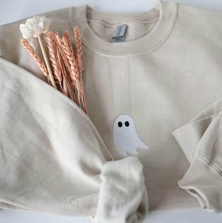 Custom Embroidered Halloween Sweatshirts For Couples, Halloween Cute G