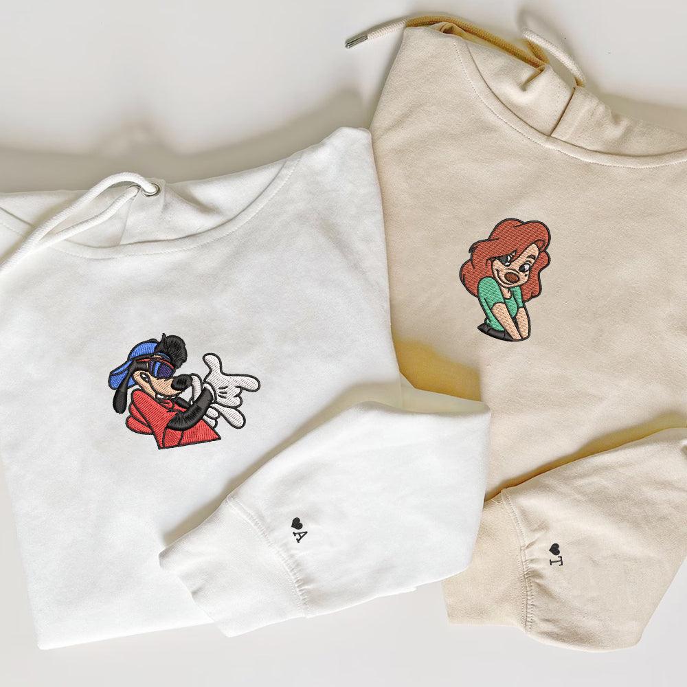 Custom Embroidered Hoodies For Couples, Custom Matching Couple Hoodie ...