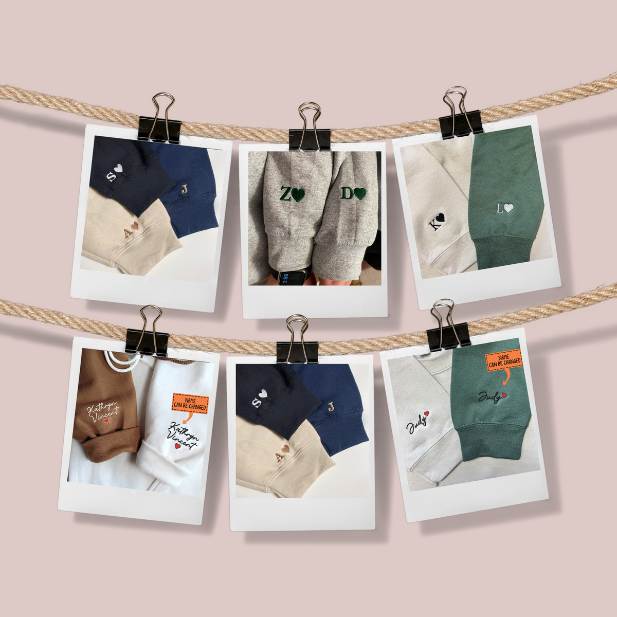 Custom Embroidered Hoodies For Couples, Cute Cartoon Flogs Couples Embroidered Hoodie